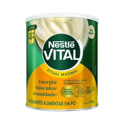 Suplemento Alimentar Nestlé Vital Ritual Matinal Sem Sabor 720G